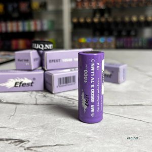 Детальний знімок акумулятора Efest IMR18500 1000mah крупним планом в магазині Елік