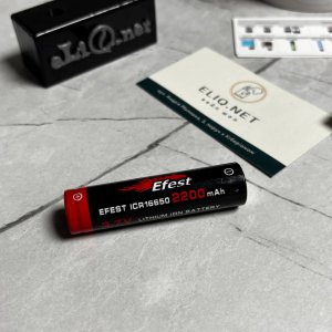 Efest ICR 16650 2200 mAh — це літій-іонний акумулятор високої якості, створений відомим брендом Efest фото в магазині ELIQ