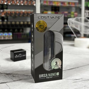 LOST VAPE Ursa Nano 3 POD Kit 1200mAh Glacial Black - Маленька електронна сигарета в упаковці