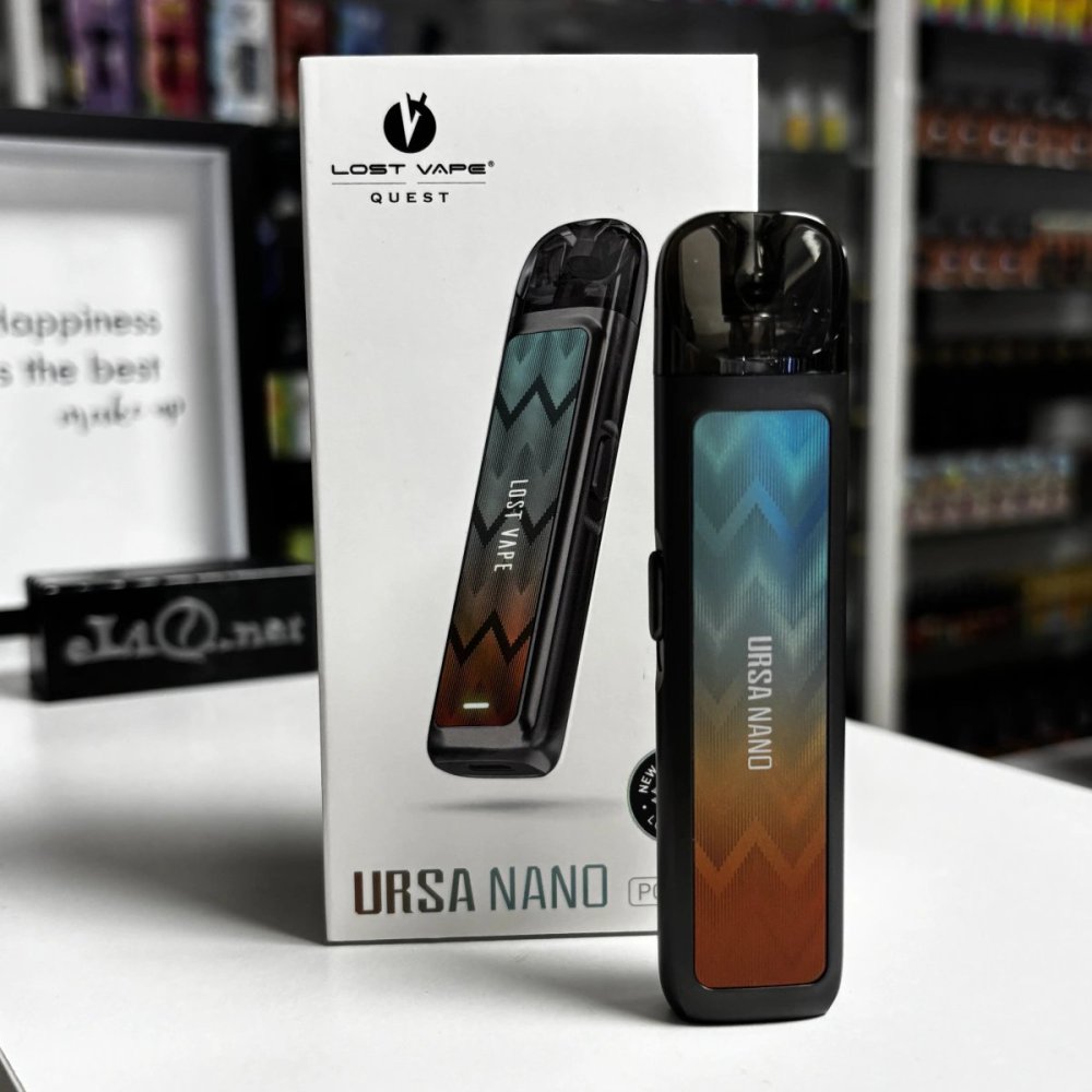 Lost Vape Ursa Nano Pod Kit у стильному кольорі Wave Cyan - це компактна під-система