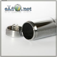 Stainless Battery Cap with Spring for eGo Bamboo APV V2