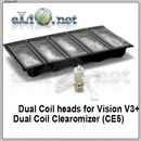 [Vision] Испарители для V3+ Dual Coil (CE5) Разборной, с двумя спиралями