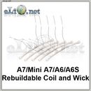 Спираль и фитиль для A7/Mini A7/A6/A6S RDA