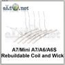 Спираль и фитиль для A7/Mini A7/A6/A6S RDA