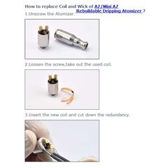Спираль и фитиль для A7/Mini A7/A6/A6S RDA