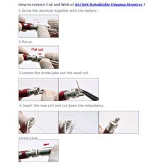 Спираль и фитиль для A7/Mini A7/A6/A6S RDA