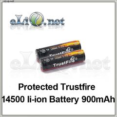 14500 900mAh Trustfire Protected Rechargeable Li-ion Battery 