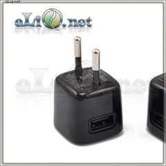 Маленький AC-USB Адаптер для зарядки от сети / Mini 750mA USB Power Adapter Charger