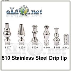 37/38/39/40/41/42 510 Stainless Steel Drip Tip 
