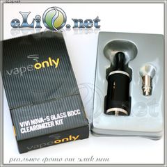 [VapeOnly] 3.5ml  VIVI NOVA-S Glass BDCC стеклянный двуспиральный клиромайзер с нижним расположением спиралей.