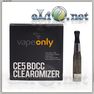 [VapeOnly] 2ml Mini VIVI NOVA-S Glass BDCC стеклянный двуспиральный клиромайзер с нижним расположением спиралей.