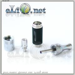[VapeOnly] 2.5ml ET-S Glass BDCC разборной двуспиральный клиромайзер с нижним расположением спиралей.
