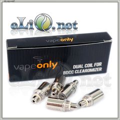 [VapeOnly] 1.5ml MAXI BDCC разборной двуспиральный клиромайзер с нижним расположением спиралей.