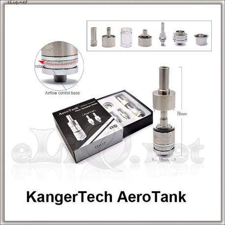 [KangerTech] 2.5ml AeroTank - Dual Coil - двуспиральный, с регулируемой подачей воздуха