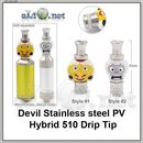 Colored Vase Drip Tip for 510/901