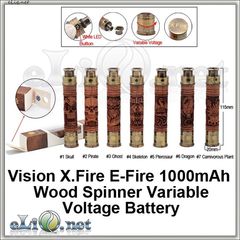 [Vision] X.Fire E-fire 1000mAh Wood Spinner Variable Voltage Battery