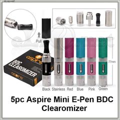 [Aspire] 1.4ml Mini E-PEN BDCC разборной двуспиральный клиромайзер с нижним расположением спиралей.