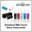 [Smoktech] MBC Purex Glass BCC стеклянный разборной клиромайзер с нижним расположением спирали.