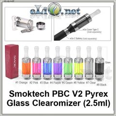 [Smoktech] PBC V2 - 2.5мл Purex Glass BCC стеклянный разборной клиромайзер с нижним расположением спирали.