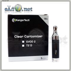 [KangerTech] 1.6ml EVOD - 2 BDCC  (Metal Bottom Coil Changeable) Клиромайзер от Кангер