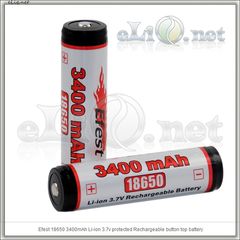 Efest 18650 3400mah Protected Li-ion battery with Nipple. Защищенный литий-ионный аккумулятор