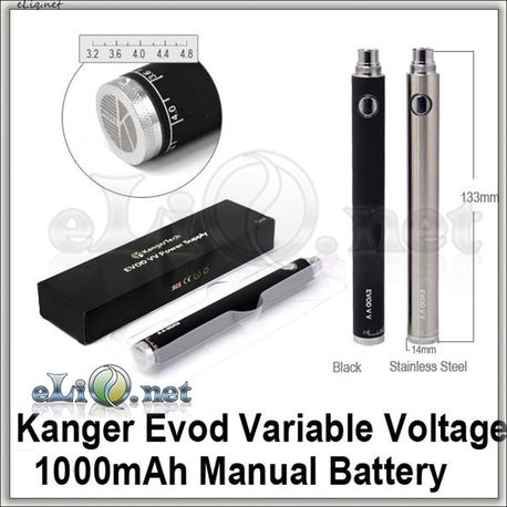 [KangerTech] EVOD VV / EVOD Twist 1000mAh - варивольт