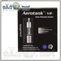 [KangerTech] 2.8ml  AeroTank V2 - Dual Coil - двуспиральный, с регулируемой подачей воздуха