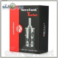 [KangerTech] 6ml  AeroTank Turbo - Dual Coil - улучшенный, двуспиральный, с регулируемой подачей воздуха