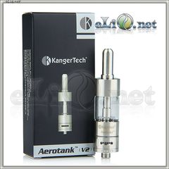 [KangerTech] 2.8ml AeroTank V2 - Dual Coil - улучшенный, двуспиральный, с регулируемой подачей воздуха