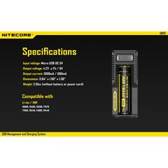 Nitecore UM10 USB - универсальное интеллектуальное зарядное устройство