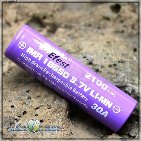 Efest IMR 18650 2500mah with flat top [35A] Высокотоковый литий-ионный аккумулятор