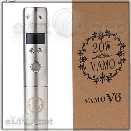 20W Vamo V6 (Stainless Steel) - варивольт / вариватт из нержавеющей стали - eGo Variable Volt/Watt APV V6
