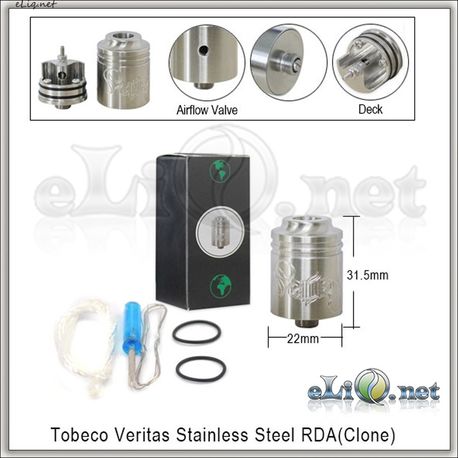 Tobeco Veritas RDA - ОА для дрипа из нержавеющей стали. клон 