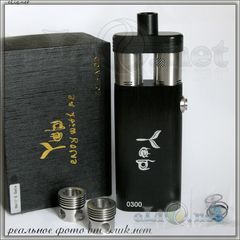 Yepecig Hell's Gate mod - механический мод под 2 аккумулятора 18650 плюс 2 RDA атомайзер