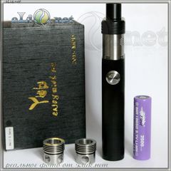 Yepecig Hell's Gate mod - механический мод под 2 аккумулятора 18650 плюс 2 RDA атомайзер