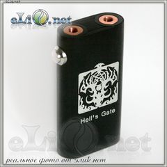 Yepecig Hell's Gate mod - механический мод под 2 аккумулятора 18650 плюс 2 RDA атомайзер