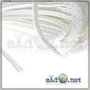 (4 мм) Плетенный шнур для фитиля, 1 метр / atomizer wick (4 mm) Кремнезем, стекловолокно