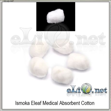 5pc iSmoka Eleaf Medical Absorbent Cotton - медицинская вата.