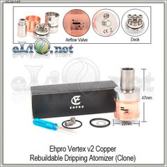 Ehpro Vertex V2 RDA - ОА для дрипа из нержавеющей стали и меди. клон 