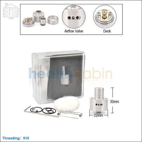 A9 Kumiho RDA - ОА для дрипа из нержавеющей стали с регулируемой подачей воздуха.