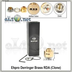 Ehpro Derringer RDA - ОА для дрипа. Латунный. Клон.