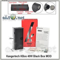 Black KangerTech Kbox 40W VW Mod - боксмод вариватт