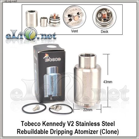 Tobeco Kennedy V.2 RDA - ОА для дрипа из нержавеющей стали. клон.