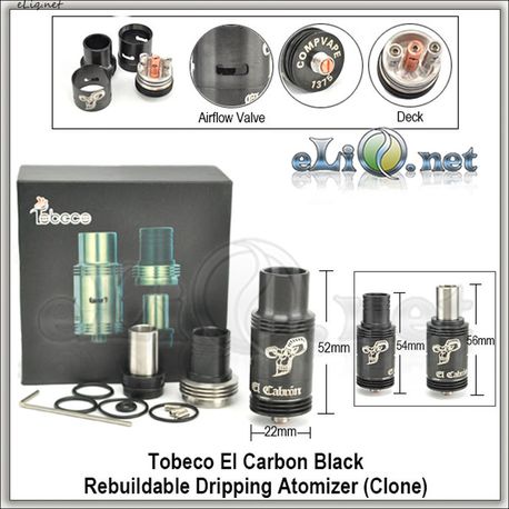 Tobeco El carbon Black RDA - Черный ОА для дрипа. клон.