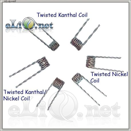 Twisted Nickel & Kanthal - готовая намотка (спираль, косичка*2)