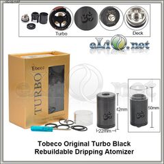 Tobeco Turbo RDA - ОА для дрипа из нержавеющей стали. оригинал. Турбо.