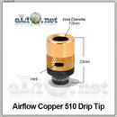 [510] Airflow Copper Drip Tip. Медный дриптип с обдувом.