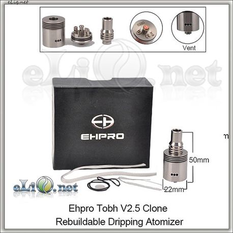 Ehpro Tobh V2.5 RDA - ОА для дрипа из нержавеющей стали, клон.
