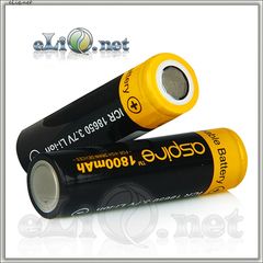 [40A] 1800mah Aspire ICR 18650  Li-ion - flat top - Высокотоковый аккумулятор 