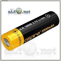 [40A] 1800mah Aspire ICR 18650  Li-ion - flat top - Высокотоковый аккумулятор 